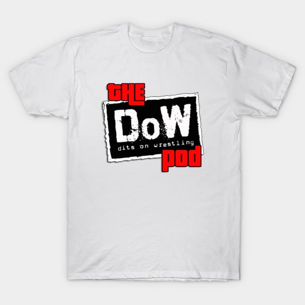 The Dits on Wrestling Podcast RETRO LOGO T-Shirt by project dits 